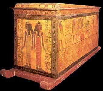 learn about rudimentary plywood being used to make coffins by the Egyptians
